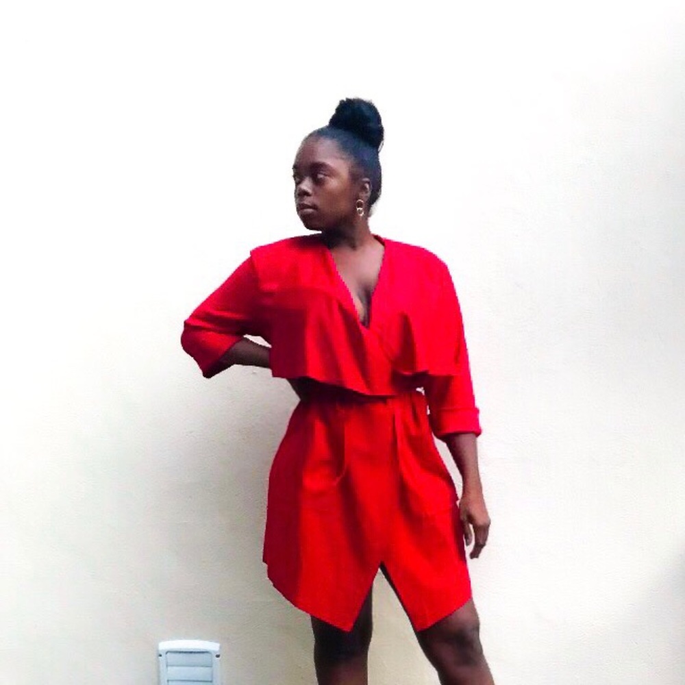 Red Kimono Dress